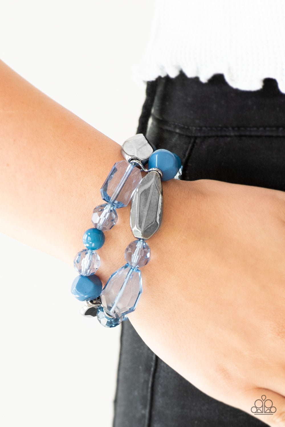 Rockin Rock Candy - Blue Paparazzi Jewelry