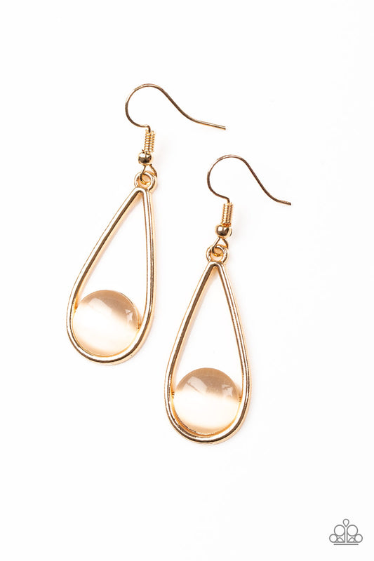 Over The Moon - Gold Paparazzi Jewelry