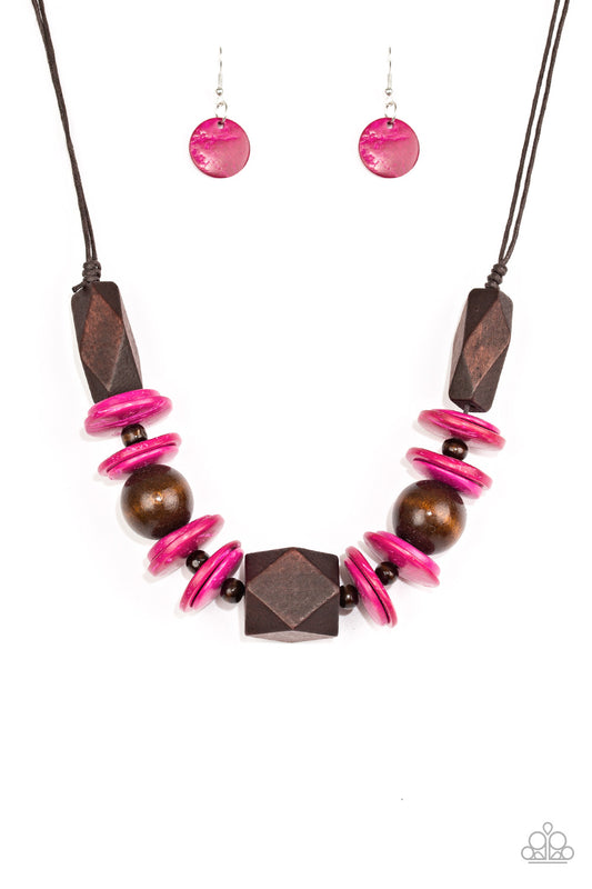 Pacific Paradise - Pink Paparazzi Jewelry 1153