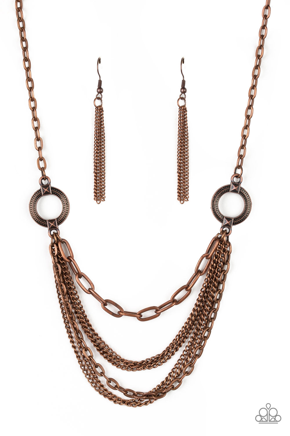 CHAINS of Command - Copper Paparazzi Jewelry