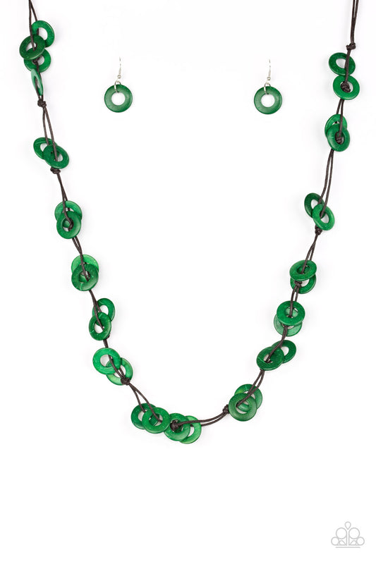 Waikiki Winds - Green Paparazzi Jewelry 1720