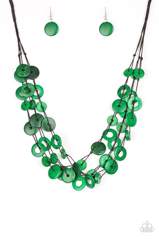 Wonderfully Walla Walla - Green Paparazzi Jewelry 1772