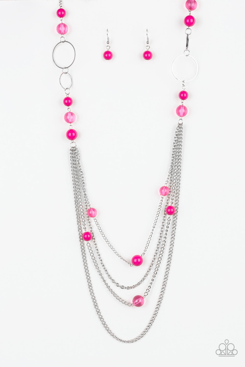 Bubbly Bright - Pink Paparazzi Jewelry-279