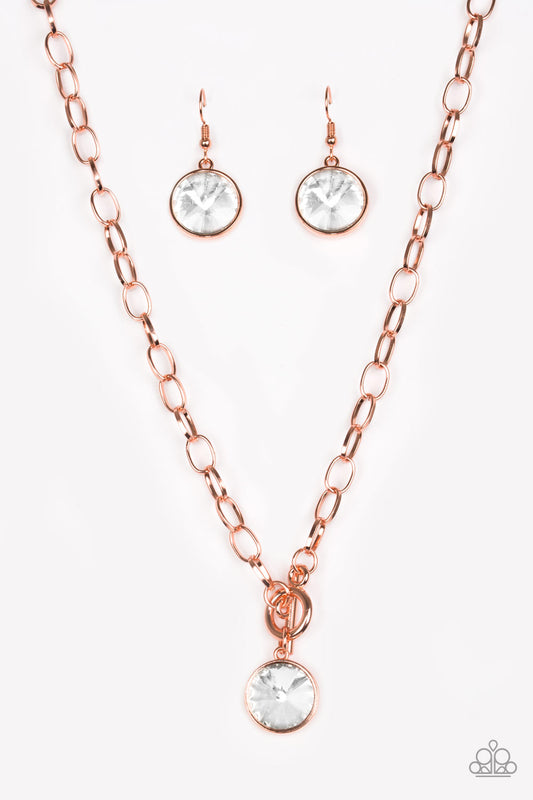 She Sparkles On - Copper Paparazzi Jewelry