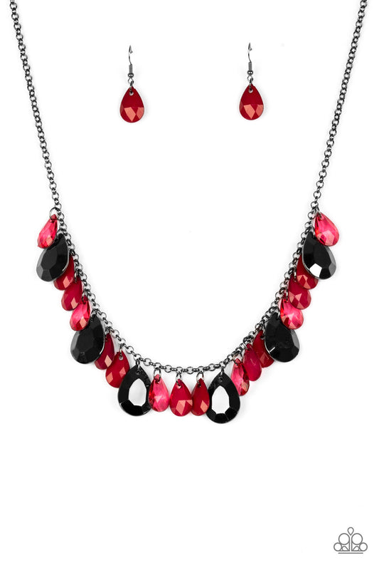 Hurricane Season - Red Paparazzi Jewelry-827