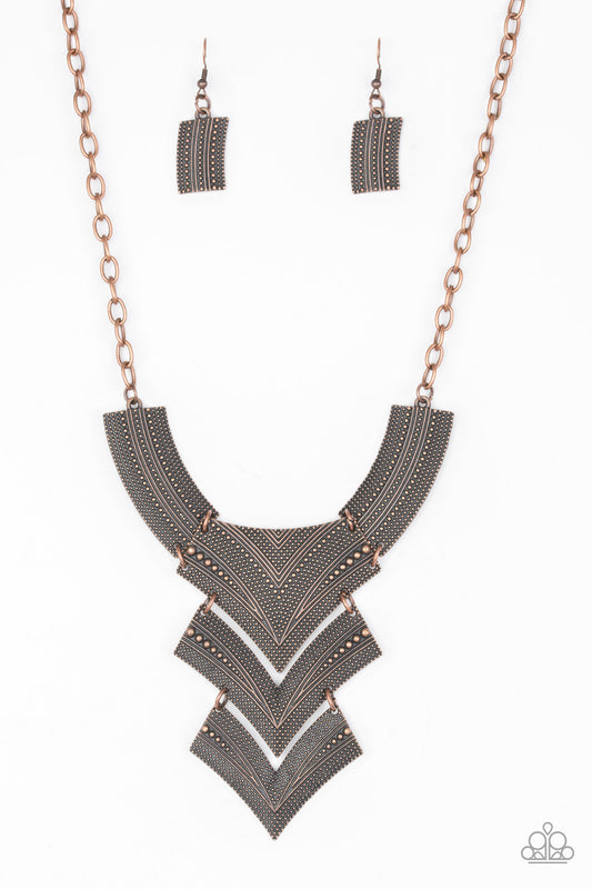 Fiercely Pharaoh - Copper Paparazzi Jewelry