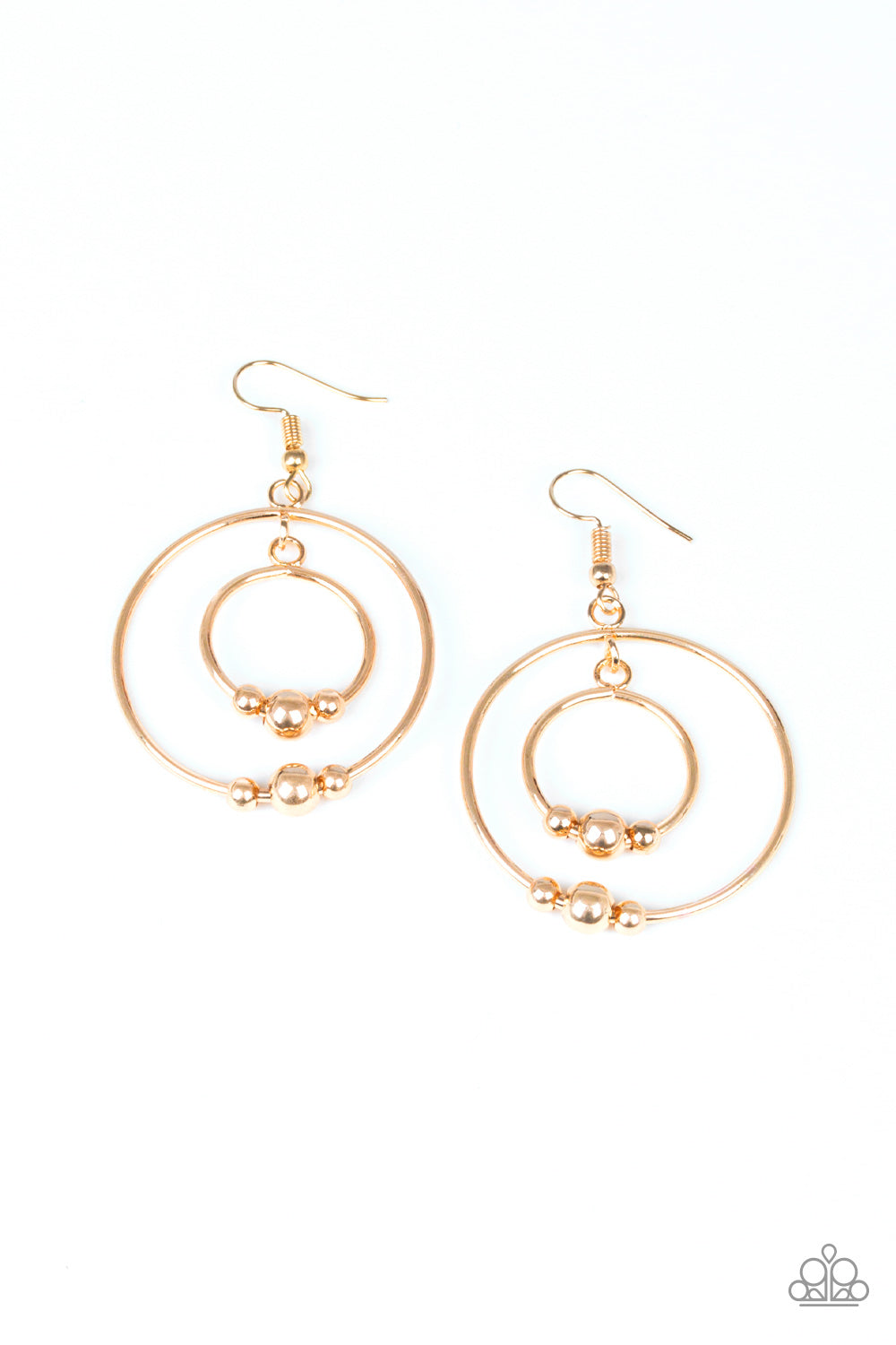 Center of Attraction - Gold Paparazzi Jewelry