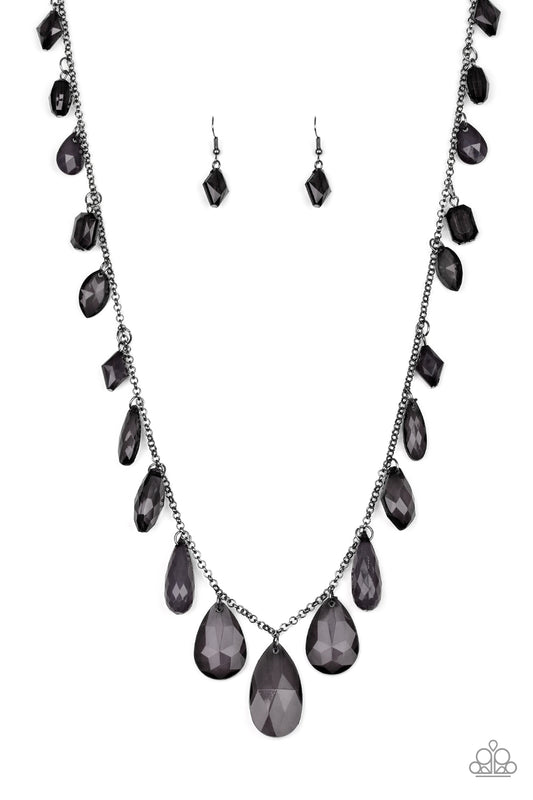 GLOW And Steady Wins The Race - Black Paparazzi Jewelry-730