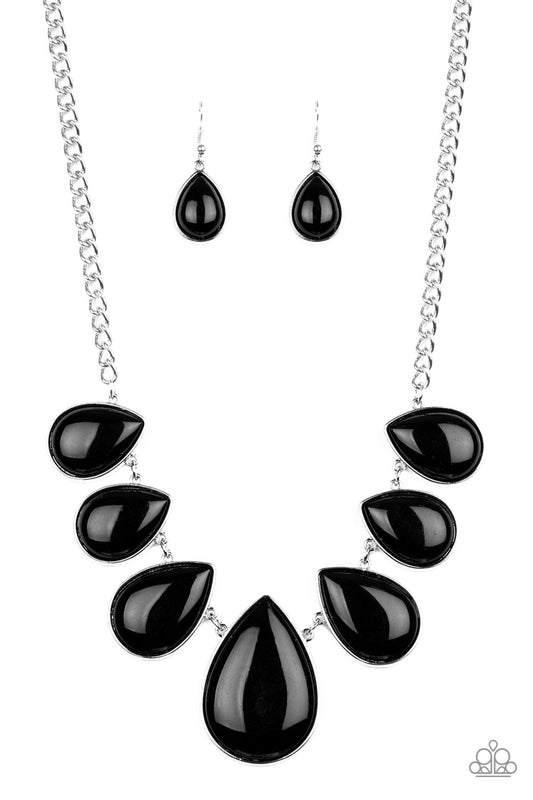 Drop Zone - Black Paparazzi Jewelry