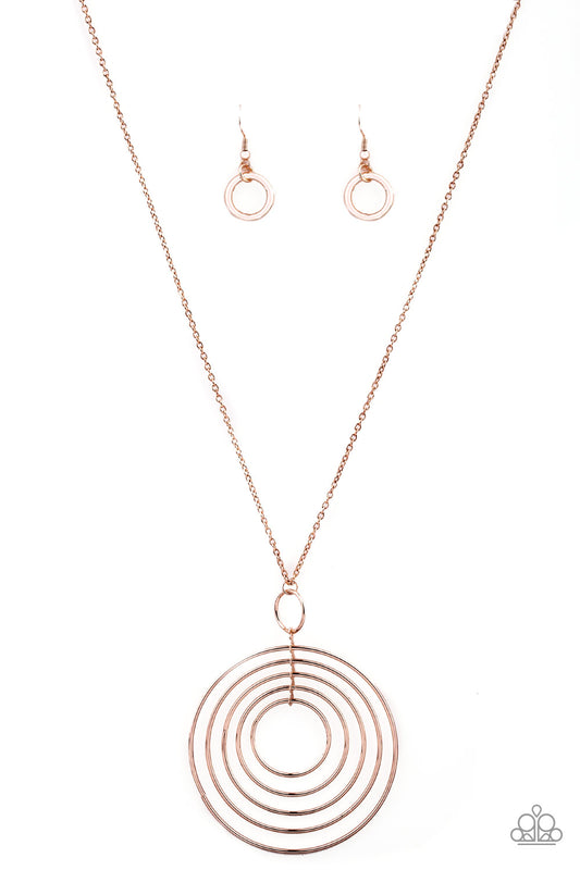 Running Circles In My Mind - Rose Gold Paparazzi Jewelry 1322