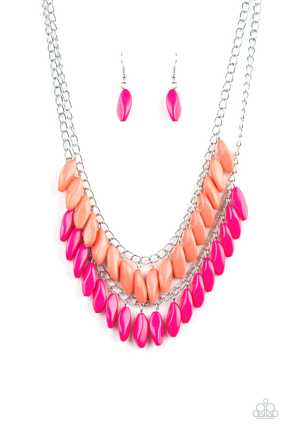 Beaded Boardwalk - Pink Paparazzi Jewelry-212