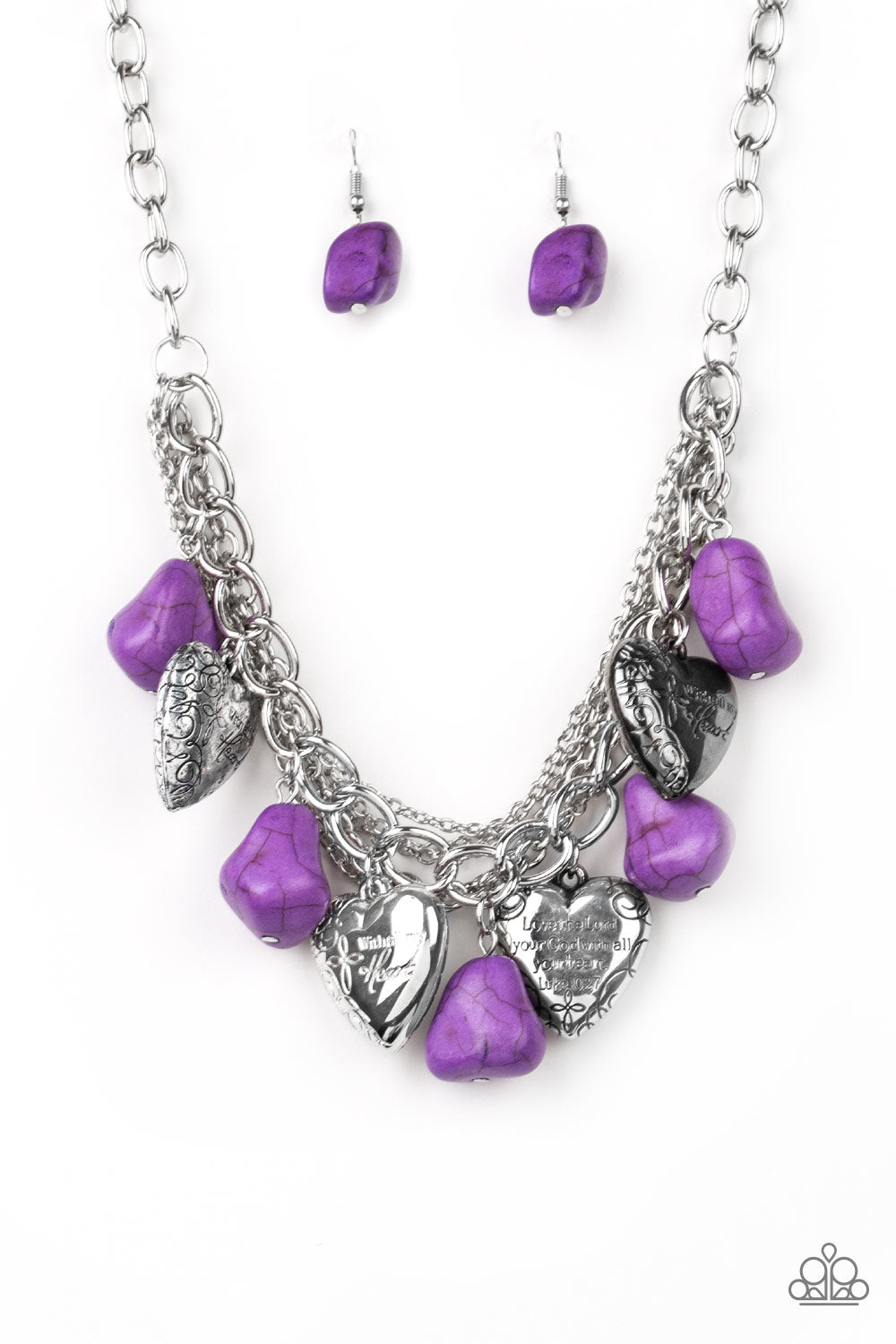 Change Of Heart - Purple Paparazzi Jewelry