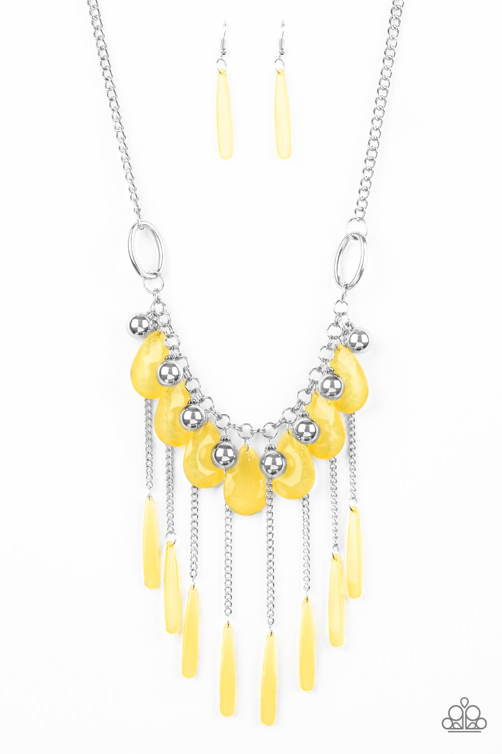 Roaring Riviera - Yellow Paparazzi Jewelry 1290