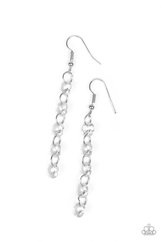 Trickle-Down Effect - White Paparazzi Jewelry 1649