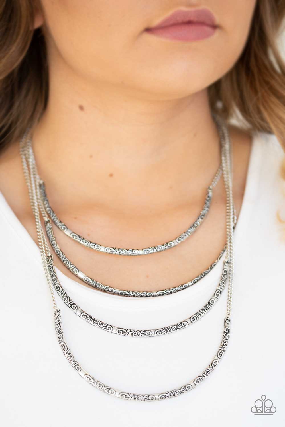 It Will Be Over MOON - Silver Paparazzi Jewelry
