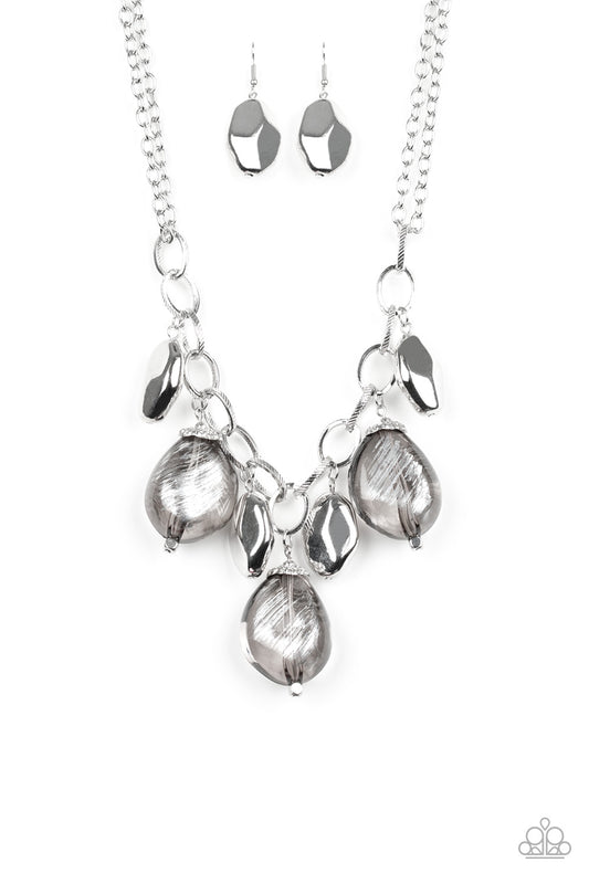 Looking Glass Glamorous - Silver Paparazzi Jewelry