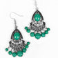 Floating On HEIR - Green Paparazzi Jewelry