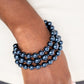 Total PEARL-fection - Blue Paparazzi Jewelry -1618