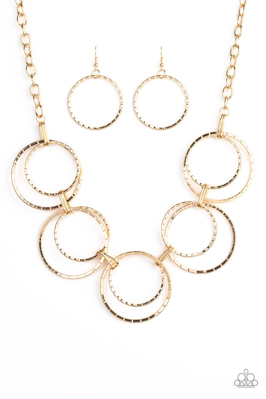 Radiant Revolution - Gold Paparazzi Jewelry