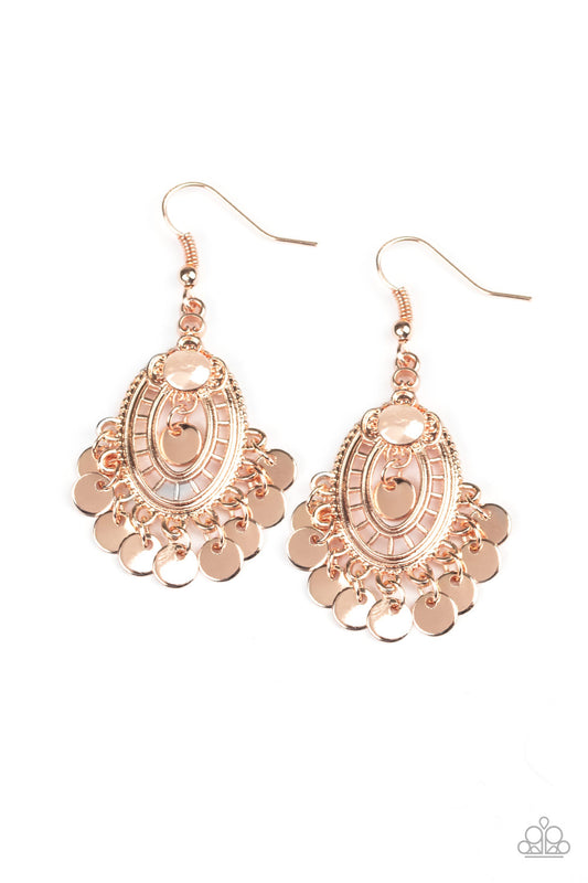 Chime Chic - Rose Gold Paparazzi Jewelry