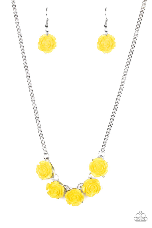 Garden Party Posh - Yellow Paparazzi Jewelry