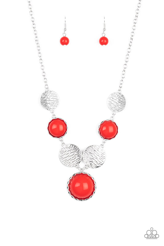 Bohemian Bombshell - Red Paparazzi Jewelry-243