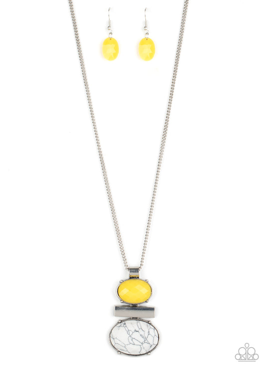 Finding Balance - Yellow Paparazzi Jewelry