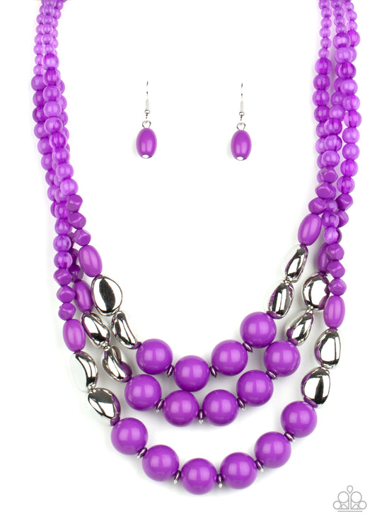 Flamingo Flamboyance - Purple Paparazzi Jewelry