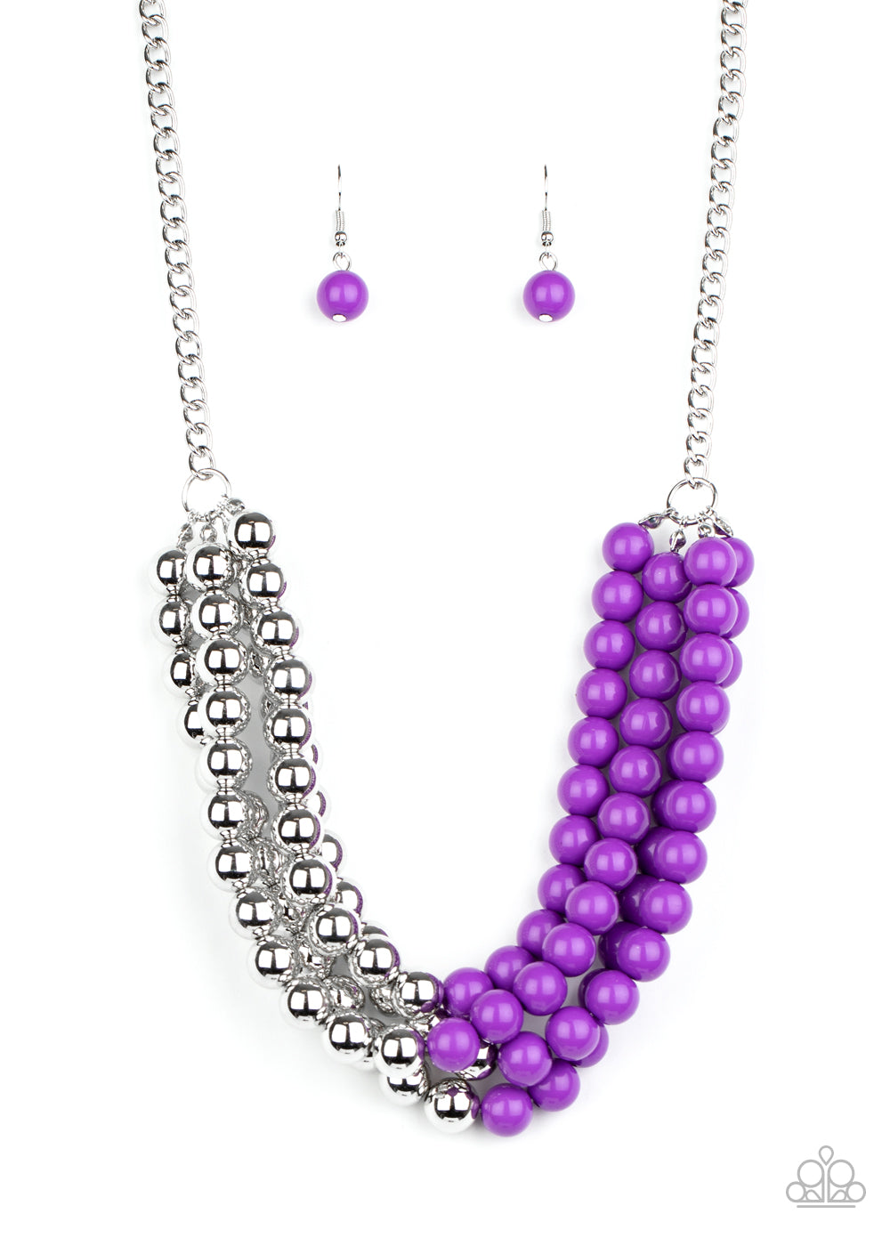 Layer After Layer - Purple Paparazzi Jewelry