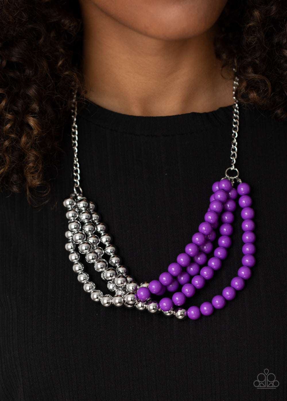 Layer After Layer - Purple Paparazzi Jewelry