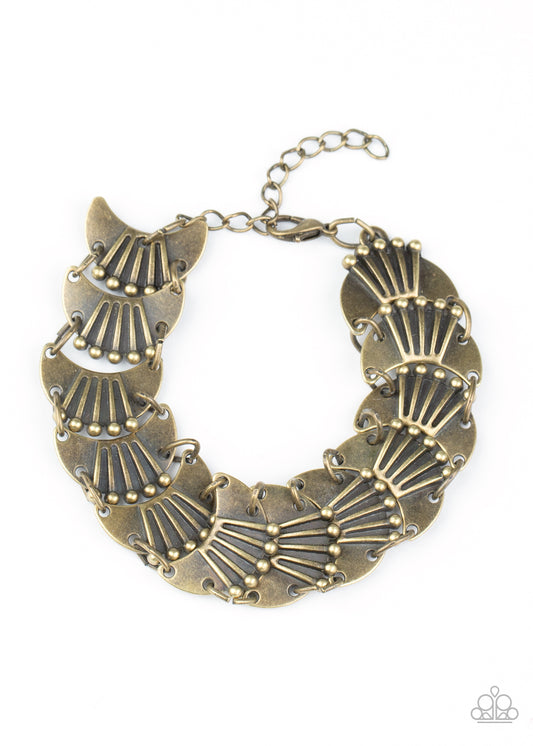 Moonlit Mesa - Brass Paparazzi Jewelry