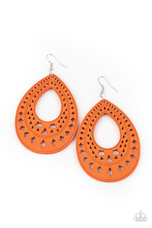 Belize Beauty - Orange Paparazzi Jewelry-218