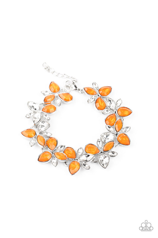 Ice Garden - Orange Paparazzi Jewelry