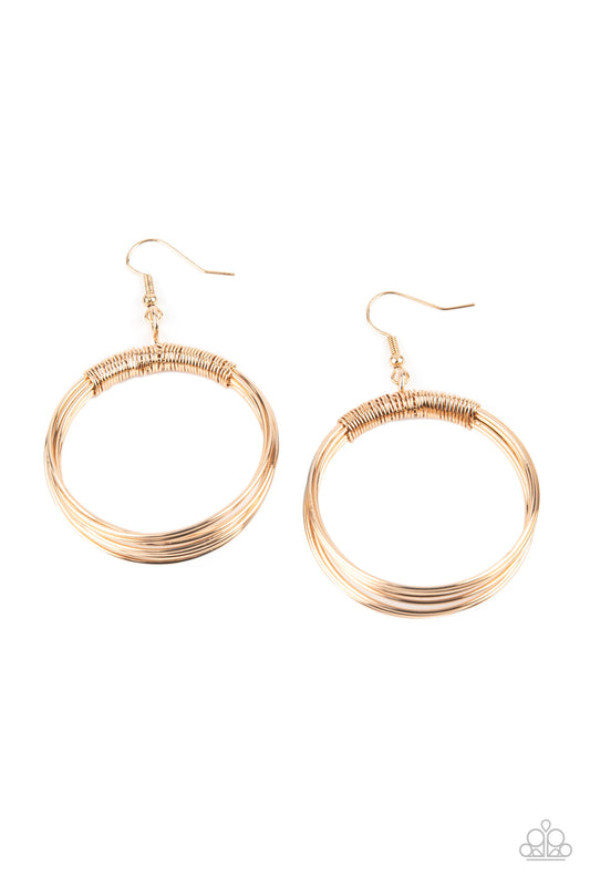 Urban-Spun - Gold Paparazzi Jewelry 1695