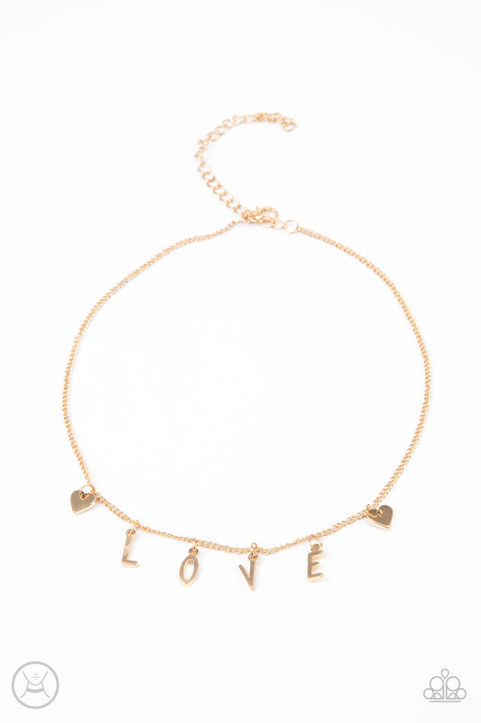 Love Conquers All - Gold Paparazzi Jewelry