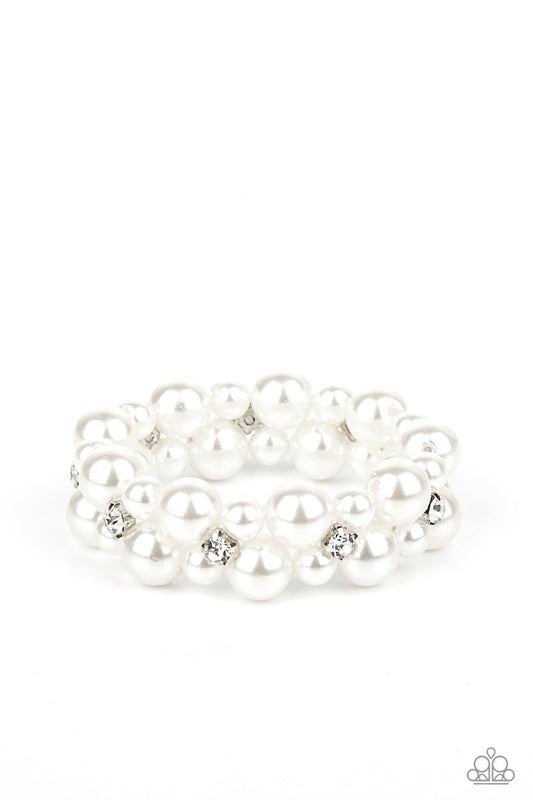 Flirt Alert - White Paparazzi Jewelry