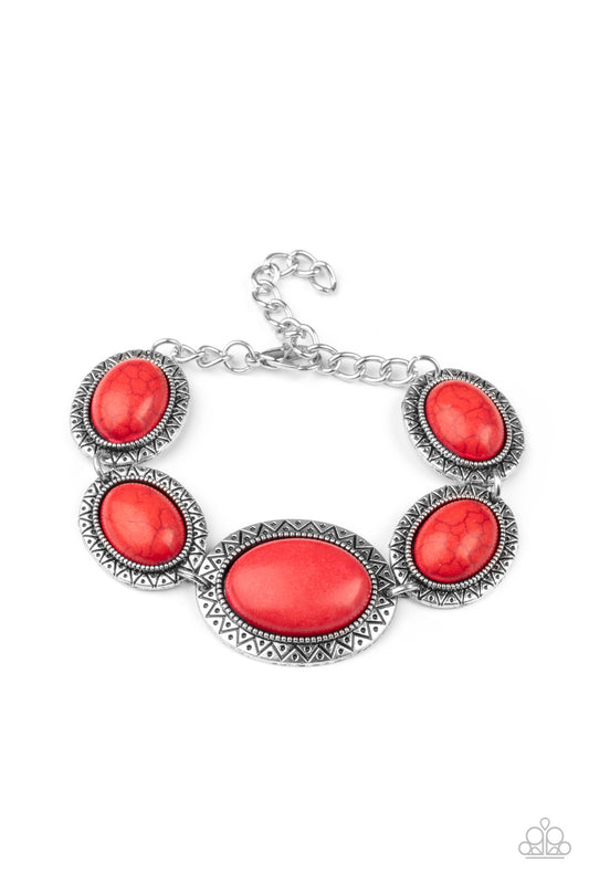 MESA Time Zone - Red Paparazzi Jewelry