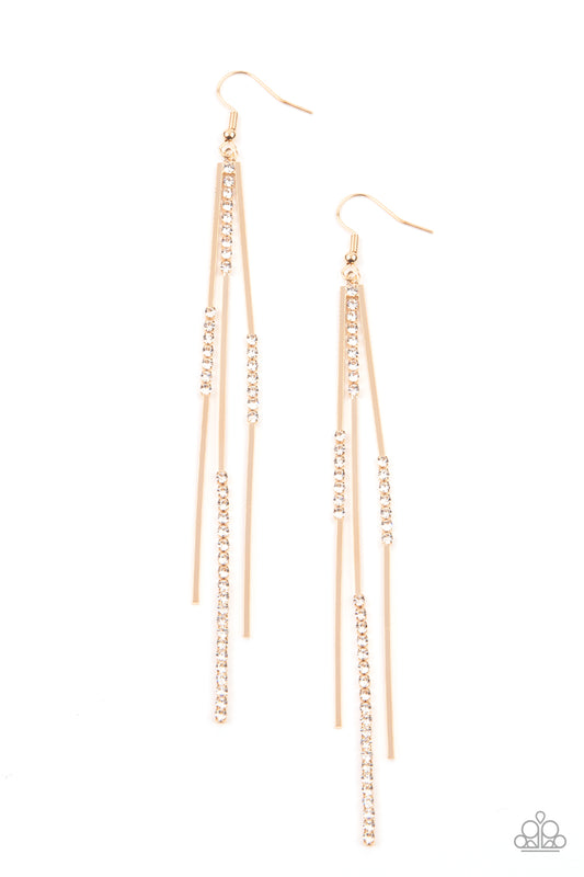 Dainty Dynamism - Gold Paparazzi Jewelry