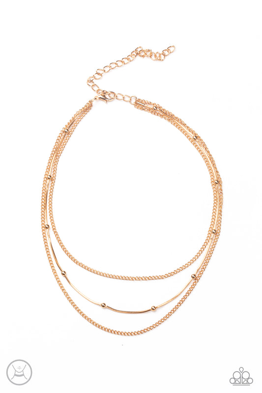 Subtly Stunning - Gold Paparazzi Jewelry