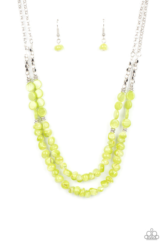 Staycation Status - Green Paparazzi Jewelry