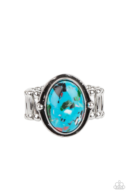 Terrifically Terrazzo - Blue Paparazzi Jewelry-1529