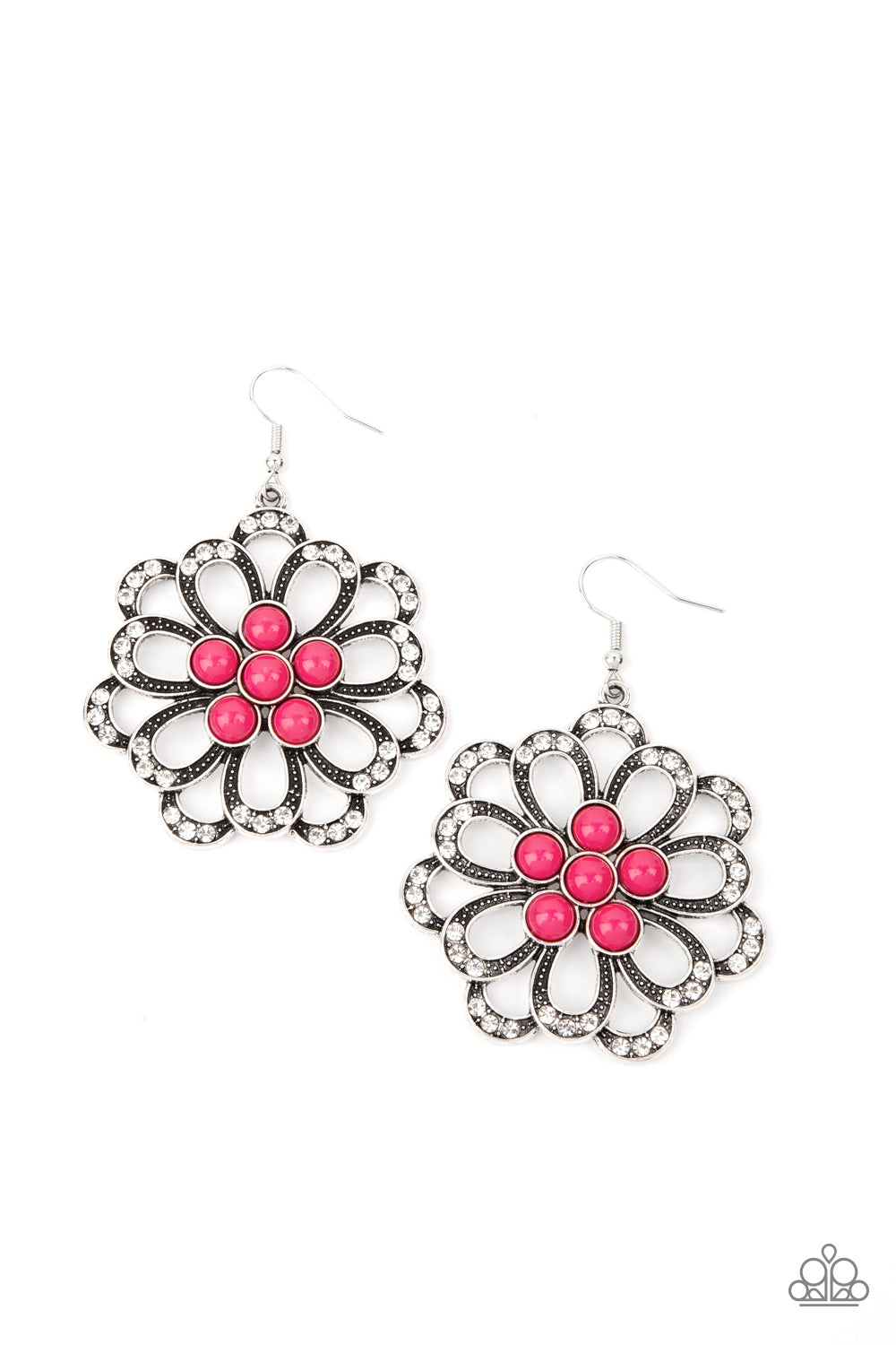 Dazzling Dewdrops - Pink Paparazzi Jewelry 443