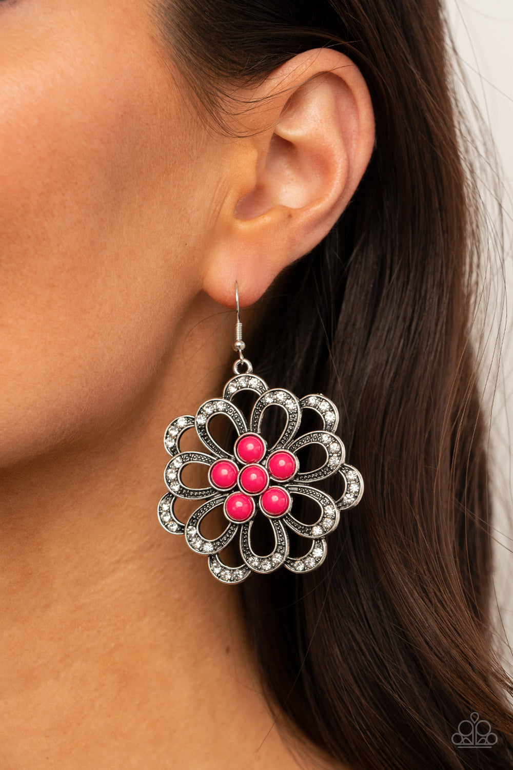 Dazzling Dewdrops - Pink Paparazzi Jewelry 443