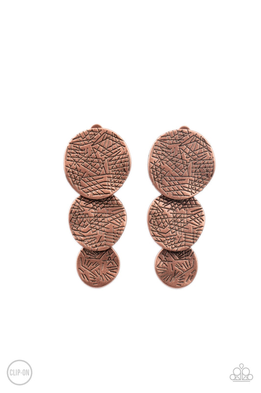 Ancient Antiquity - Copper Paparazzi Jewelry-158