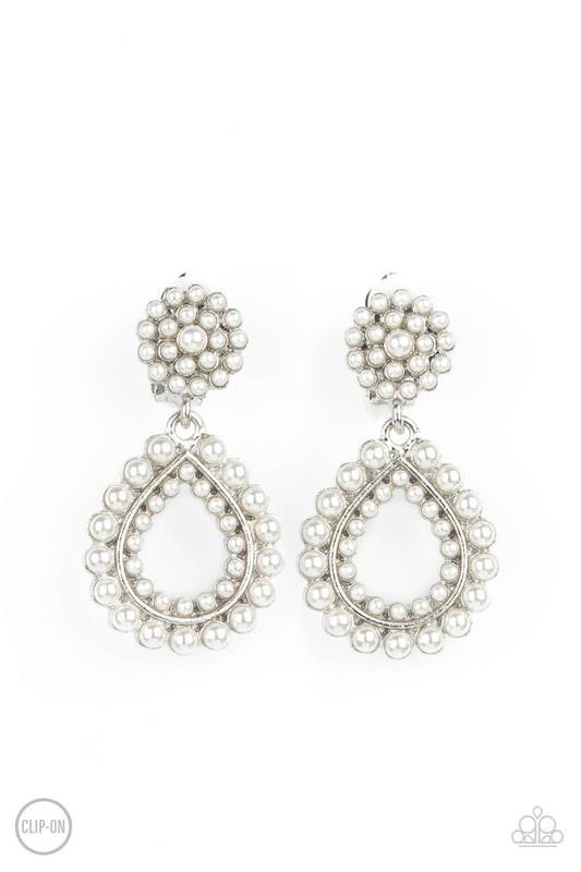 Discerning Droplets - White Paparazzi Jewelry