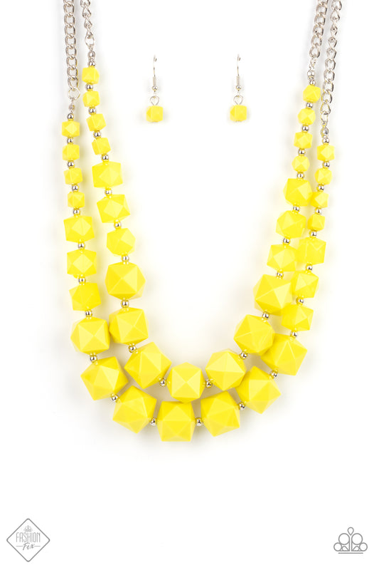 Summer Excursion-Yellow Paparazzi Jewelry