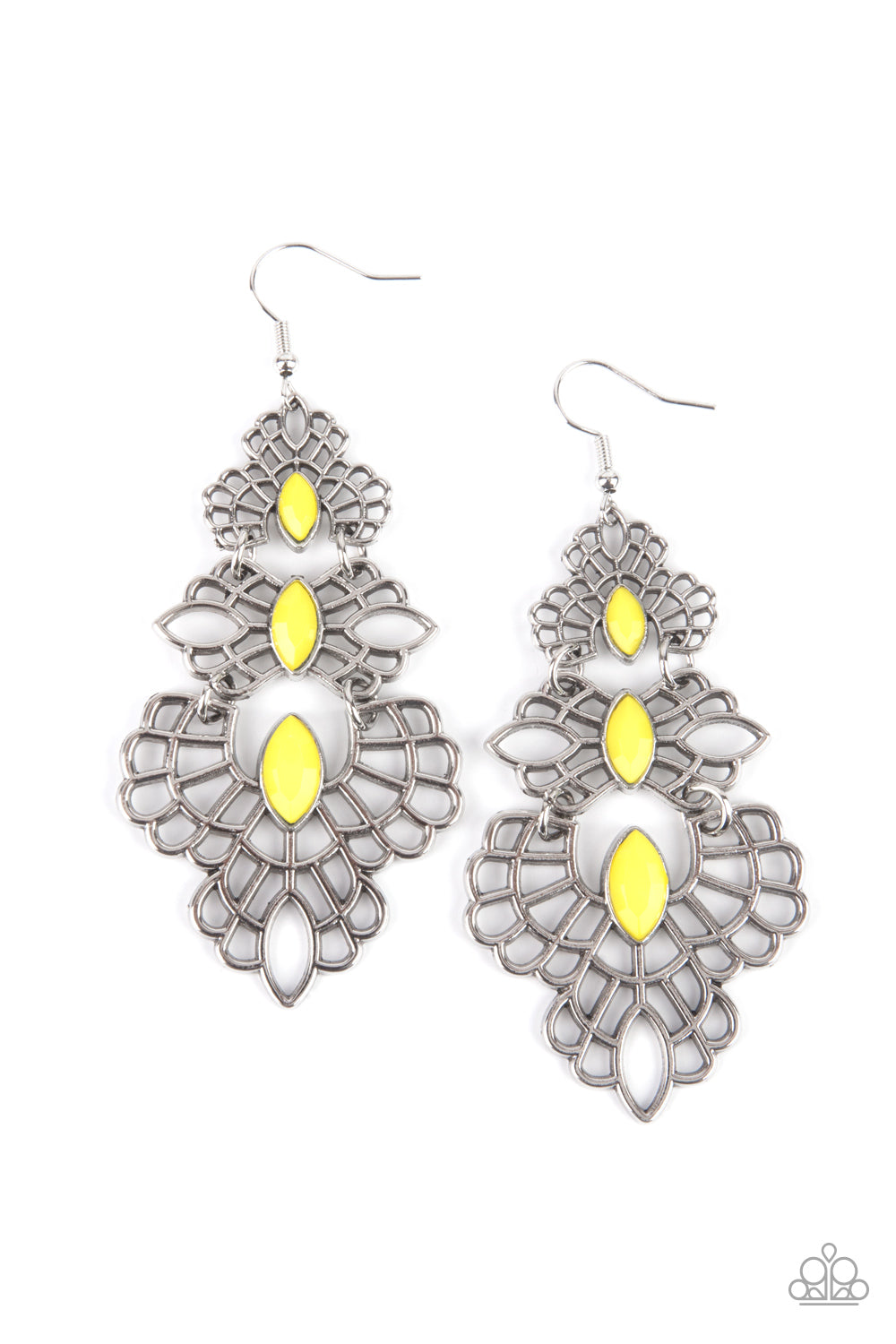 Flamboyant Frills - Yellow Paparazzi Jewelry