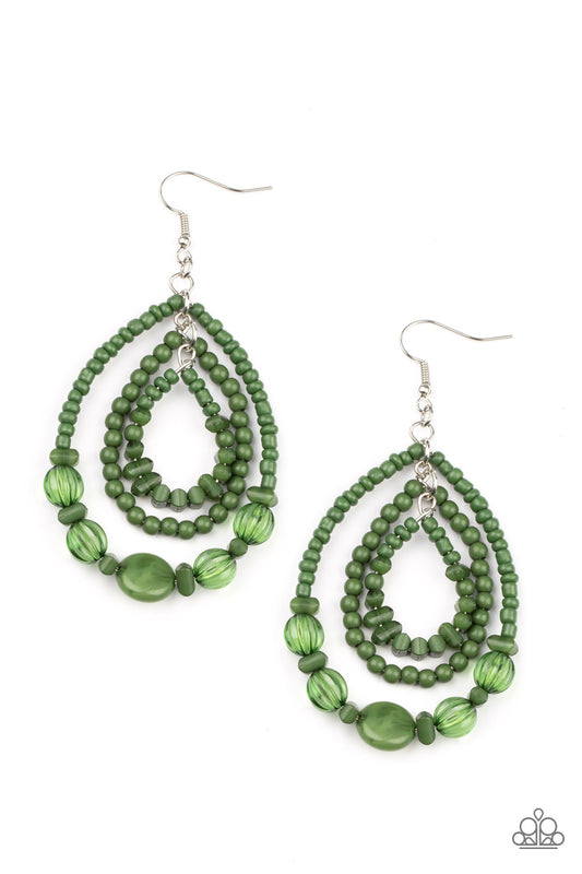 Prana Party - Green Paparazzi Jewelry