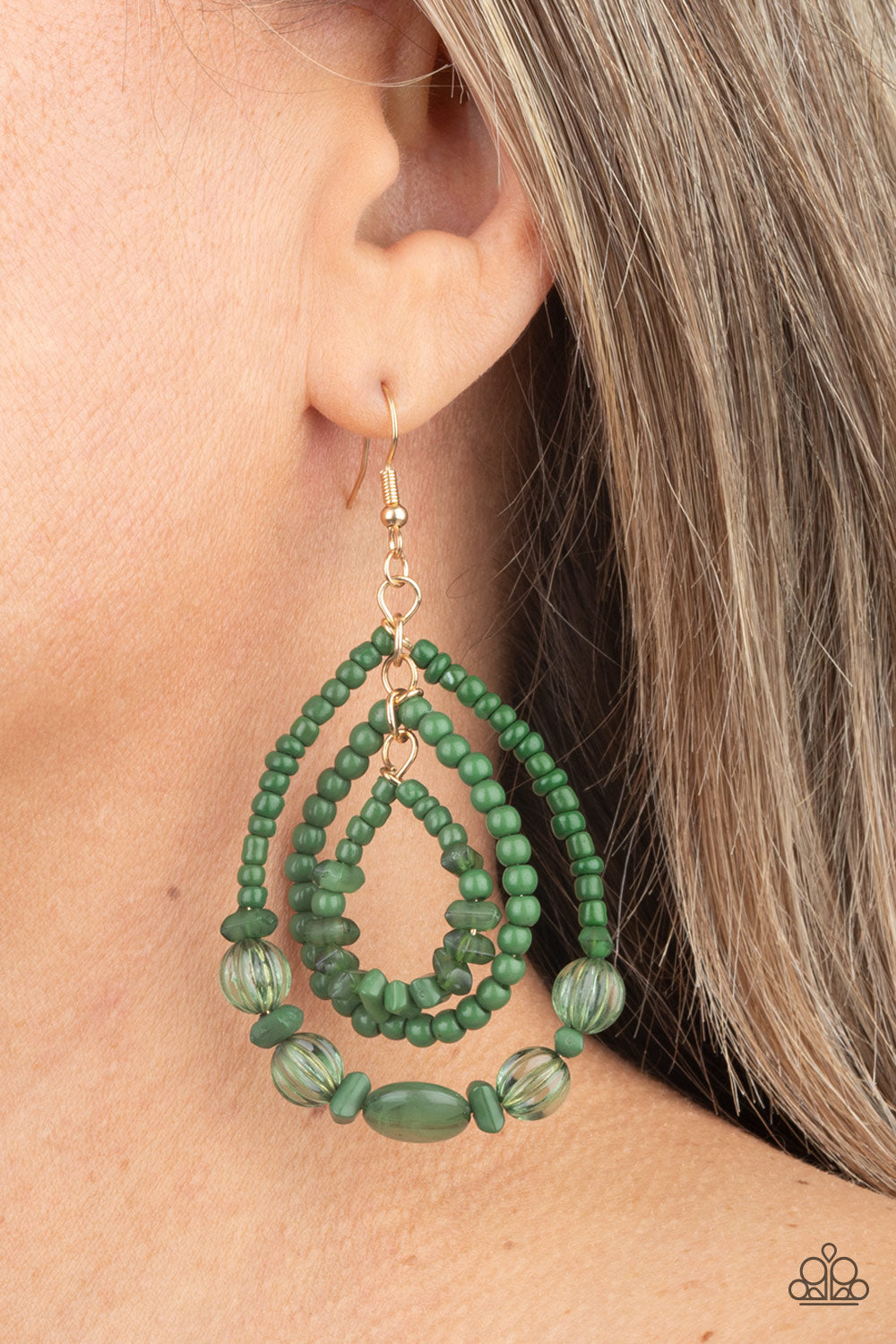 Prana Party - Green Paparazzi Jewelry