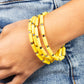 Radiantly Retro - Yellow Paparazzi Jewelry